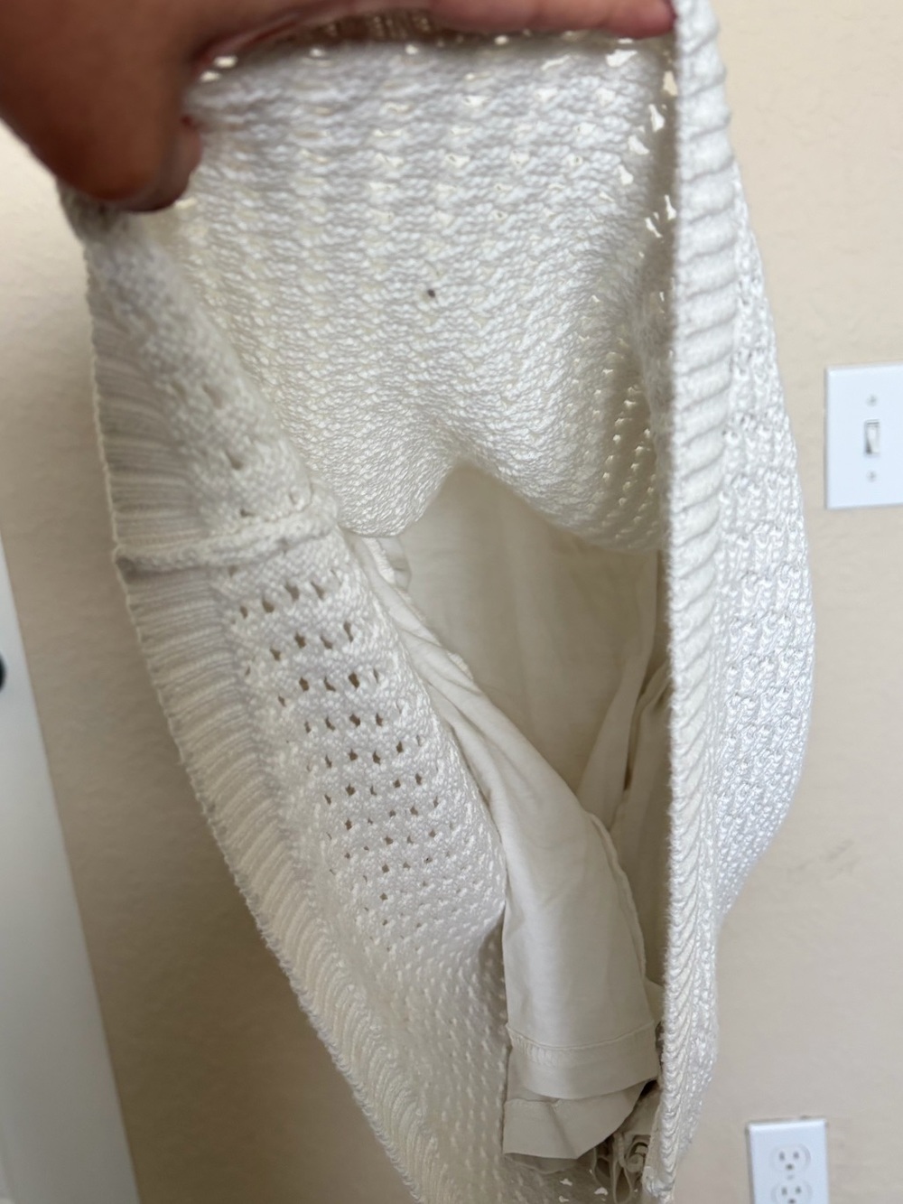 GAP White Crochet Sleeveless Mini Dress - Picture 6 of 8